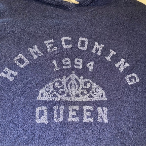 NEW Project Social T Blue Sweatshirt Homecoming Queen XS - Picture 9 of 14